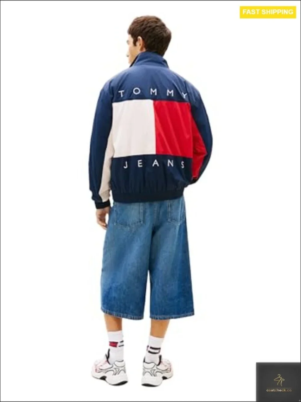 Lightweight Windbreaker Jacket With Embroidered Back Logo Regular Fit Snap Zip